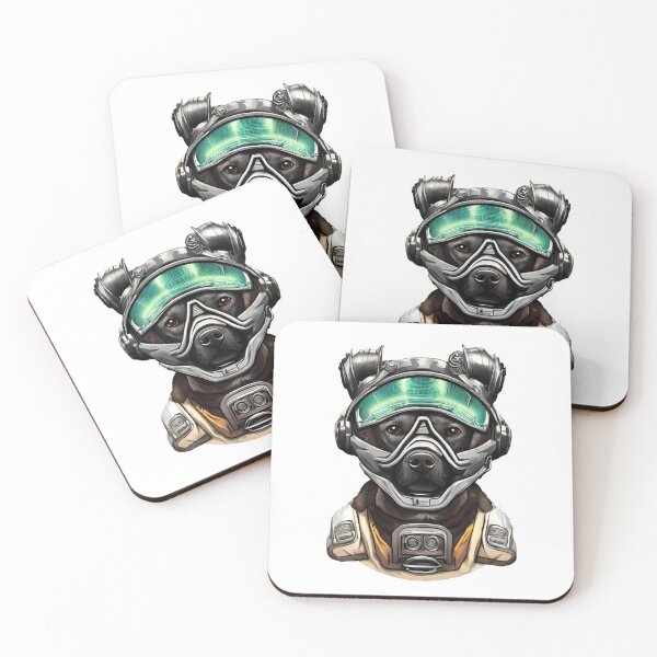 Item preview, Dog in a space suit and glasses designed and sold by portokalis.