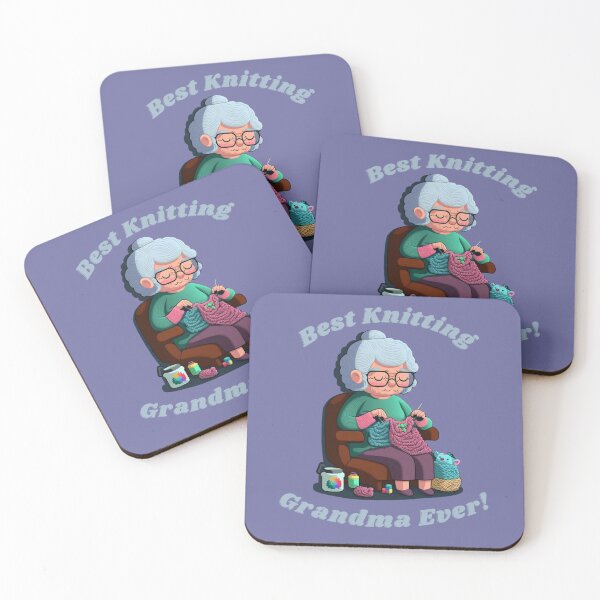 Item preview, best knitting grandma ever designed and sold by printiesart.