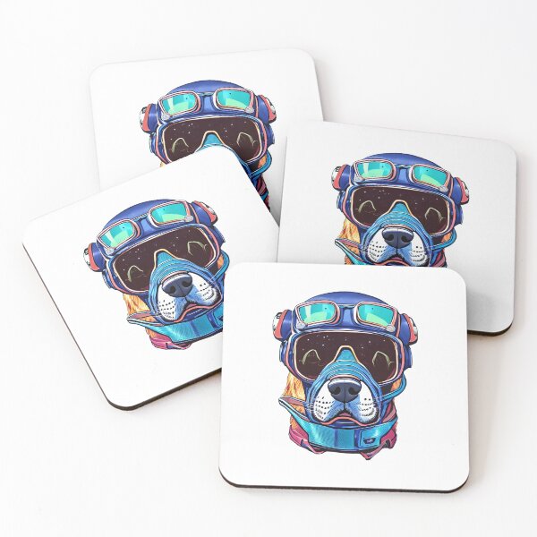 Item preview, Dog in a space suit and glasses designed and sold by portokalis.