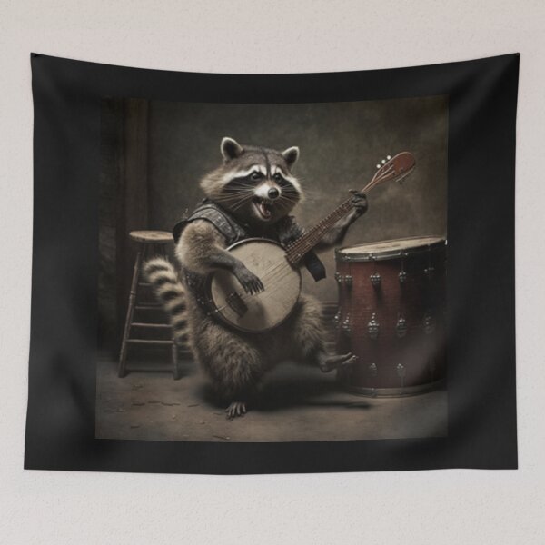 Item preview, raccoon art designed and sold by KLSproduct.