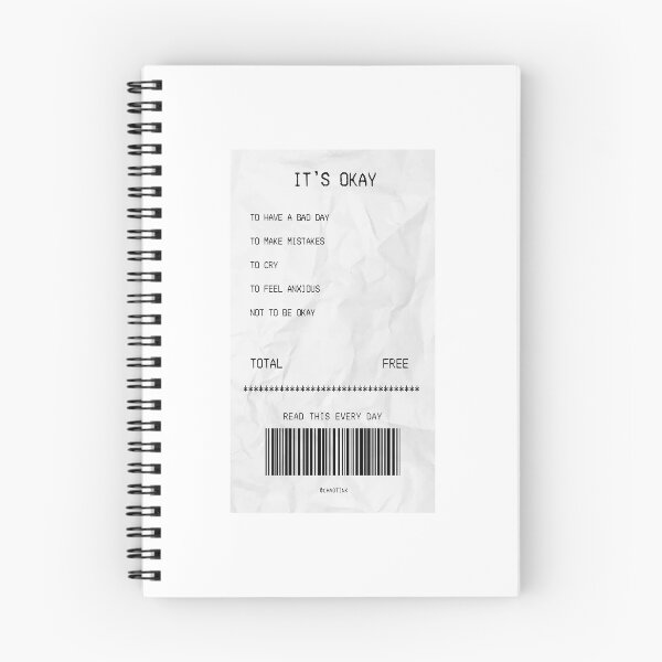 Item preview, it's okay receipt designed and sold by Sheila Langarita.