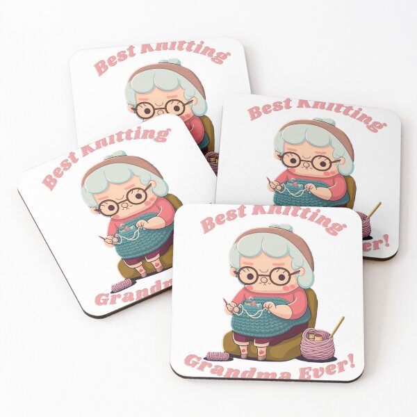 Item preview, best knitting grandma ever designed and sold by printiesart.