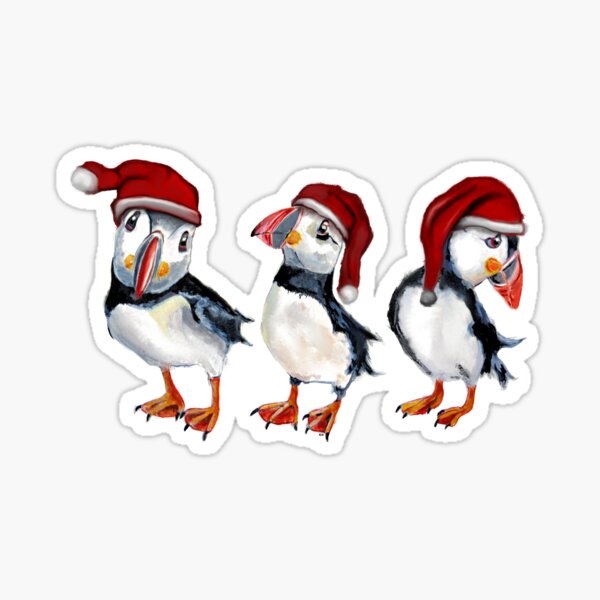 Item preview, Christmas Puffin designed and sold by miarsmoller.