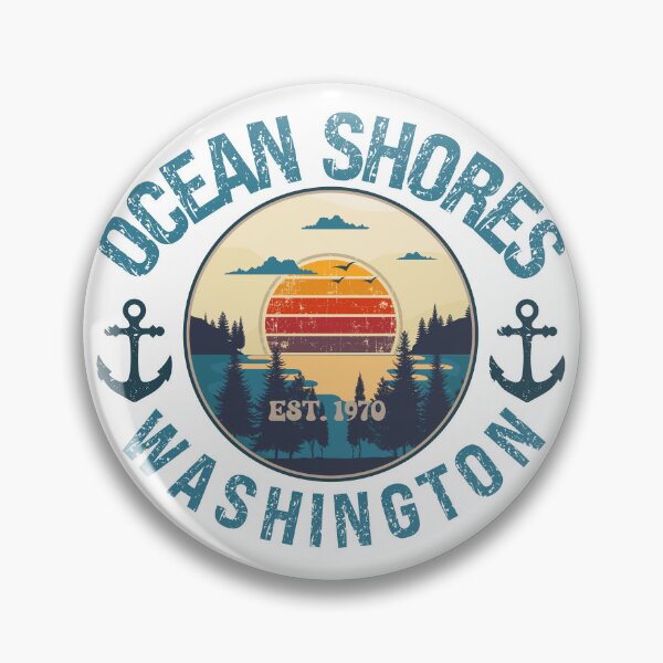 Item preview, OCEAN SHORES WASHINGTON EST 1970 designed and sold by HomeCoquette.