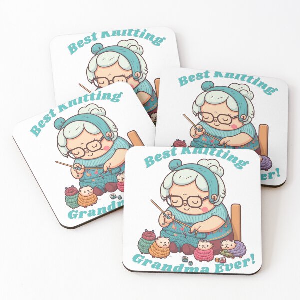 Item preview, best knitting grandma ever designed and sold by printiesart.