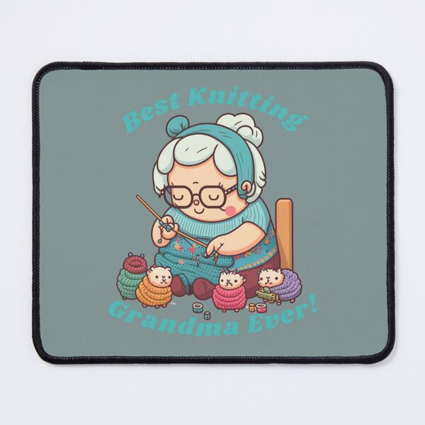 Item preview, best knitting grandma ever designed and sold by printiesart.