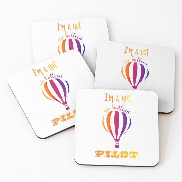 Item preview, Hot air balloon pilot on white designed and sold by Misschemical.