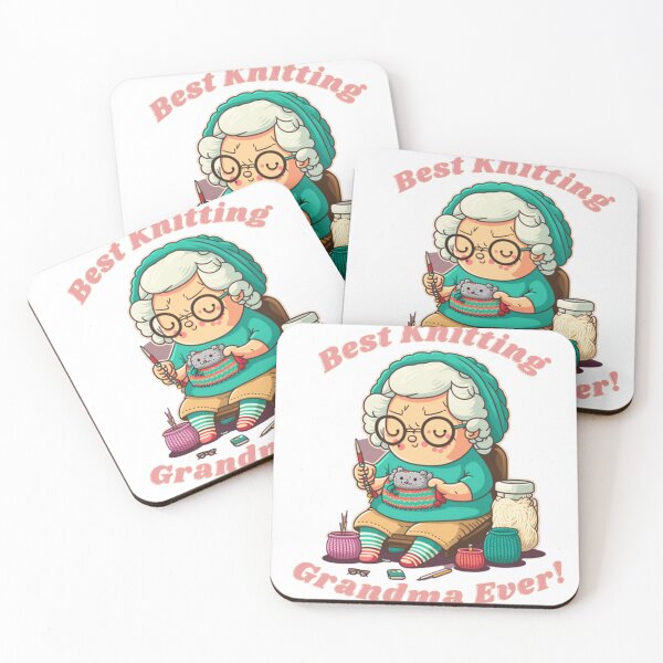 Item preview, best knitting grandma ever designed and sold by printiesart.