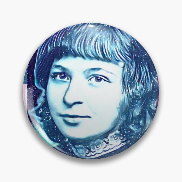 Item preview, Marina Tsvetaeva Artwork | Marina Tsvetaeva Portrait | Marina Tsvetaeva Wall Art  designed and sold by Suyogsonar25.