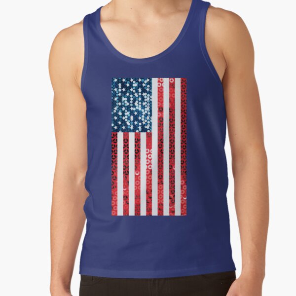 Sleeveless Blouses American Flag Print 4th July Casual Loose CCatyam Tank Tops for Women 