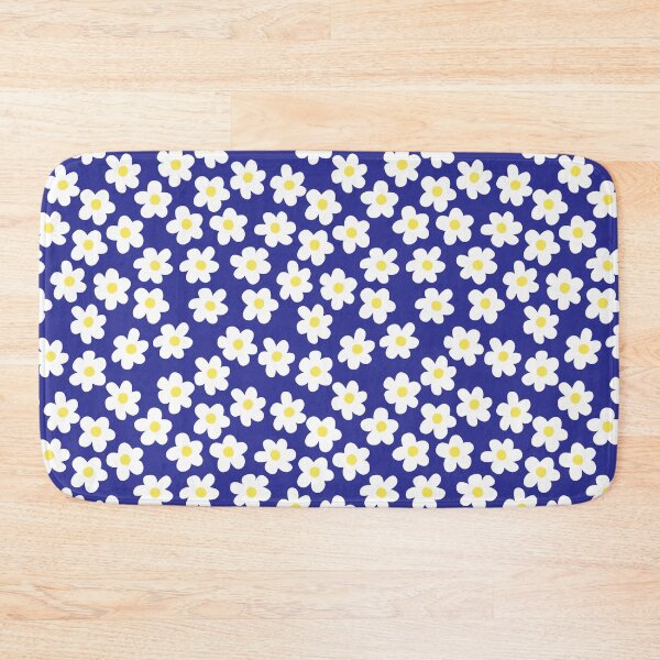 Item preview, VINTAGE RETRO DITSY CUTE FLORALS BLUE YELLOW AND WHITE designed and sold by blomastudios.