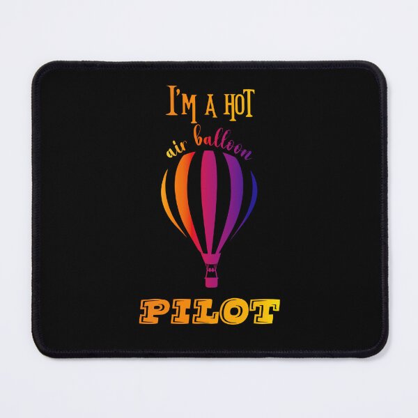 Item preview, Hot air balloon pilot on black designed and sold by Misschemical.