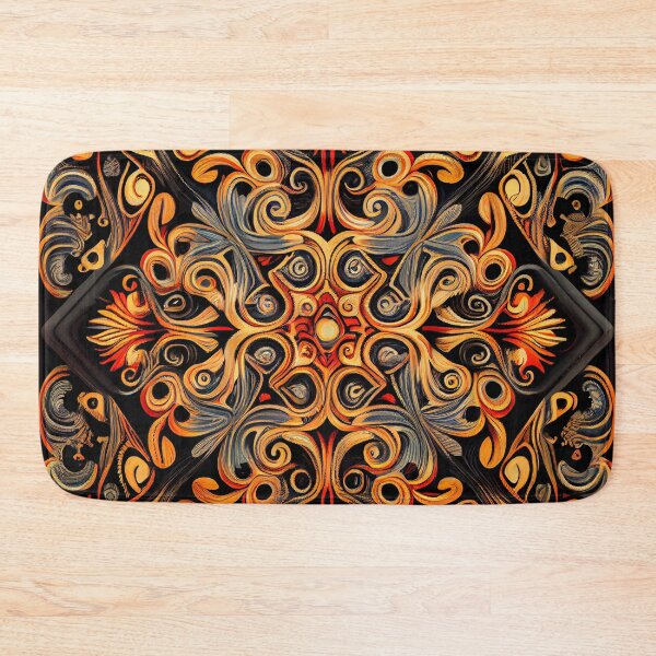 Item preview, Aggressive Traditional Pattern Digital Painting designed and sold by CodeAndColors.