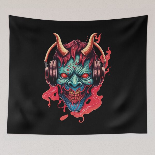 Item preview, Hannya Mask with Headphones - Zombie designed and sold by Odd World.