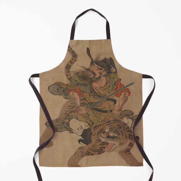 Item preview, Legendary Japanese warrior riding a tiger, painting designed and sold by Lacasadellora.