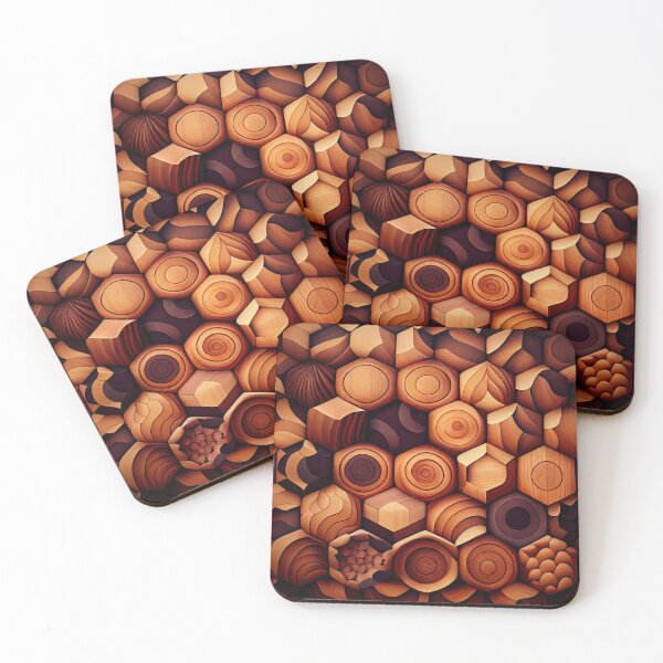 Item preview, Crafty Wood Pattern Digital Painting designed and sold by CodeAndColors.