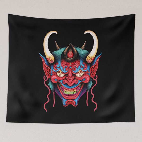 Item preview, Japanese Hannya Mask - Tattoo designed and sold by Odd World.