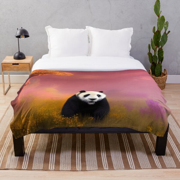 Item preview, Panda en un campo de flores amarillas designed and sold by MIGSZ.