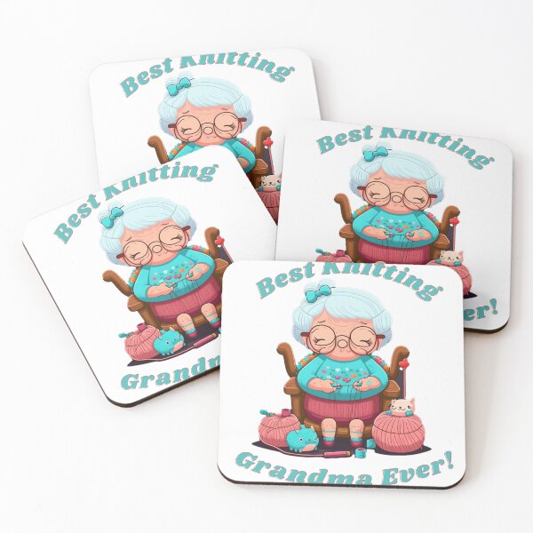Item preview, best knitting grandma ever designed and sold by printiesart.