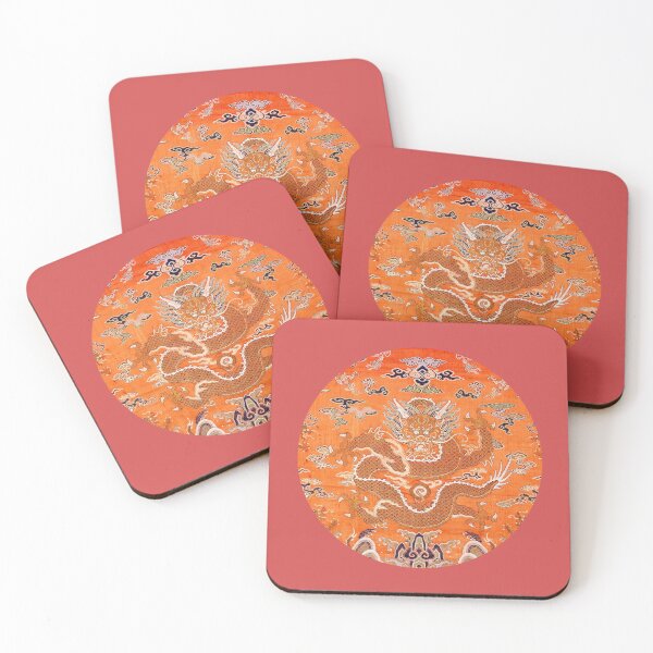 Item preview, Chinese dragon fabric designed and sold by portokalis.