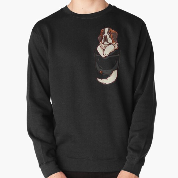 Pocket St Bernard Puppy Pullover Sweatshirt