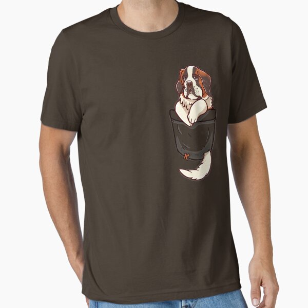 Pocket St Bernard Puppy Essential T-Shirt