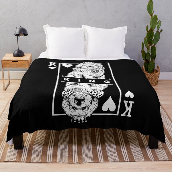 Item preview, Bichon Frise King Of Hearts Funny Dog Lover Pop Art designed and sold by GrandeDuc.