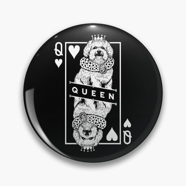 Item preview, Bichon Frise Queen Of Hearts Funny Dog Lover Pop Art designed and sold by GrandeDuc.
