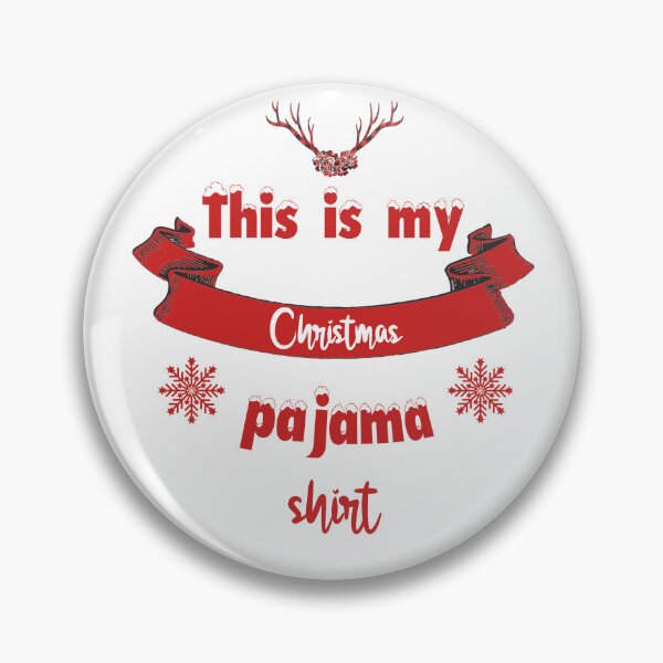 Item preview, Christmas pajama shirt on black designed and sold by Misschemical.