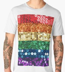 sequin pride flag Men's Premium T-Shirt
