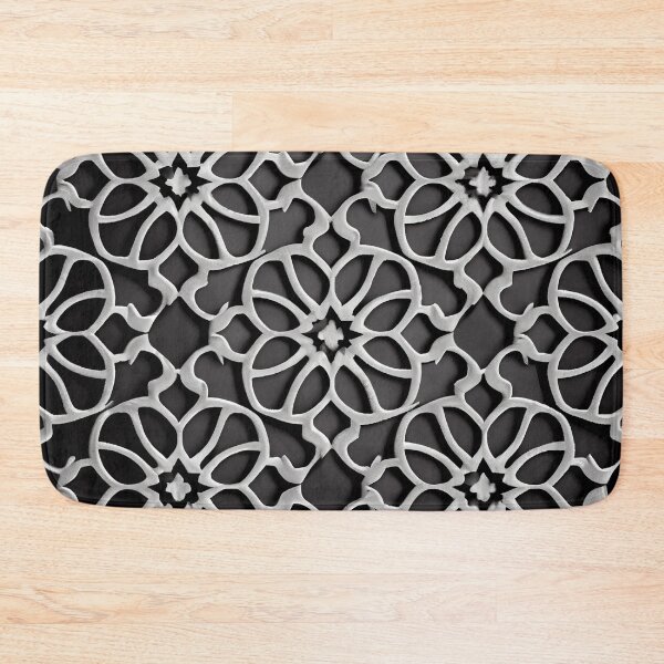 Item preview, Monochromatic Moroccan Pattern Digital Painting designed and sold by CodeAndColors.