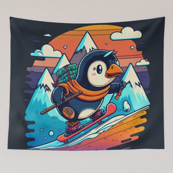 Item preview, penguin on skis designed and sold by Olivier Dean.