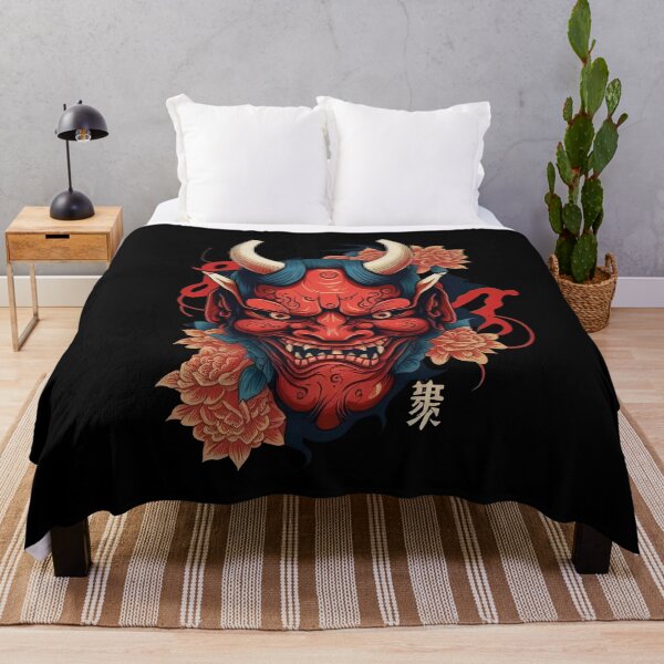 Item preview, Japanese Hannya Mask - Tattoo designed and sold by Odd World.