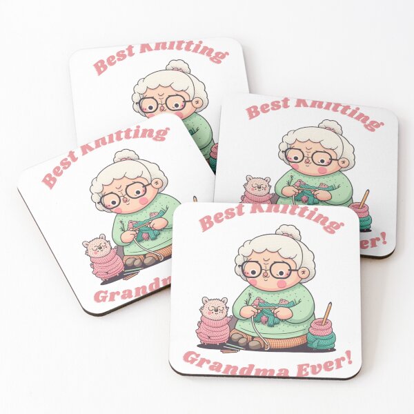 Item preview, best knitting grandma ever designed and sold by printiesart.