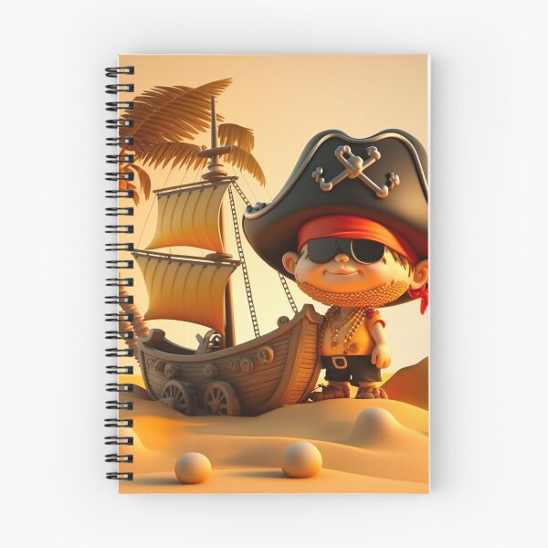 Item preview, Petit garçon pirate et son bateau designed and sold by Crea79.