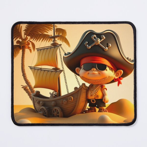 Item preview, Petit garçon pirate et son bateau designed and sold by Crea79.