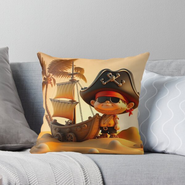 Item preview, Petit garçon pirate et son bateau designed and sold by Crea79.