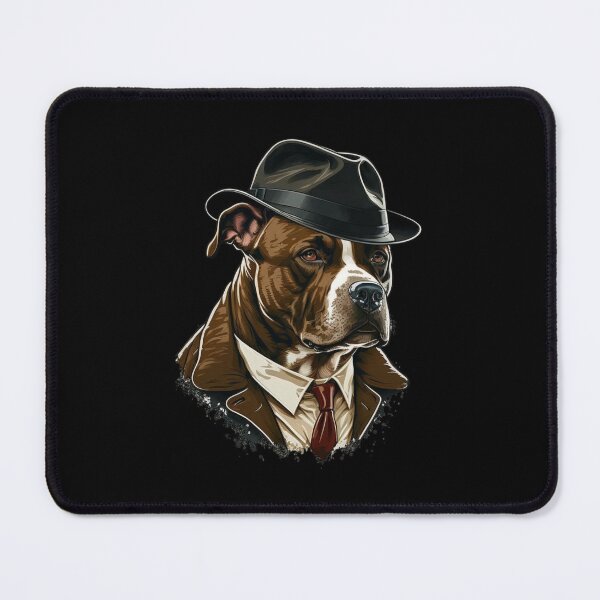 Item preview, American Staffordshire Terrier  Black Nose With Boss Hat And Jacket And Suit Dog  designed and sold by adembulut.