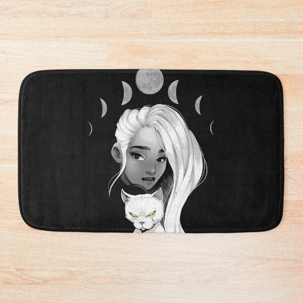 Item preview, Occult Woman with Cat - Moon Phases designed and sold by ChrisFeil.