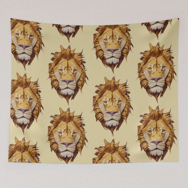 Item preview, Origami lion portrait designed and sold by portokalis.