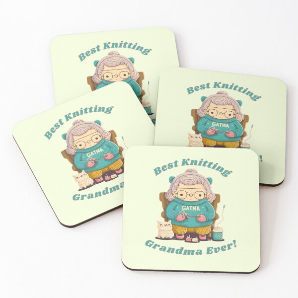 Item preview, best knitting grandma ever designed and sold by printiesart.