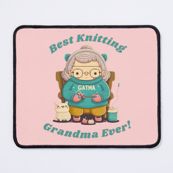Item preview, best knitting grandma ever designed and sold by printiesart.