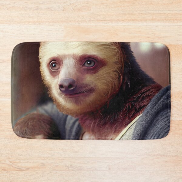 Item preview, Funny Weird College Age Sloth Portrait Digital Painting designed and sold by CodeAndColors.