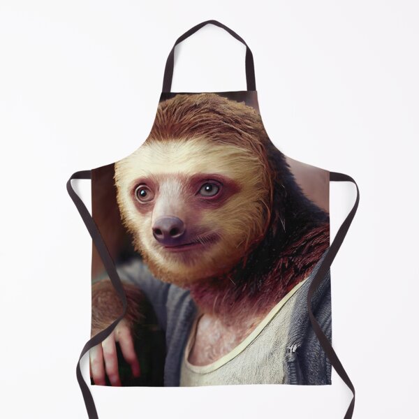 Item preview, Funny Weird College Age Sloth Portrait Digital Painting designed and sold by CodeAndColors.