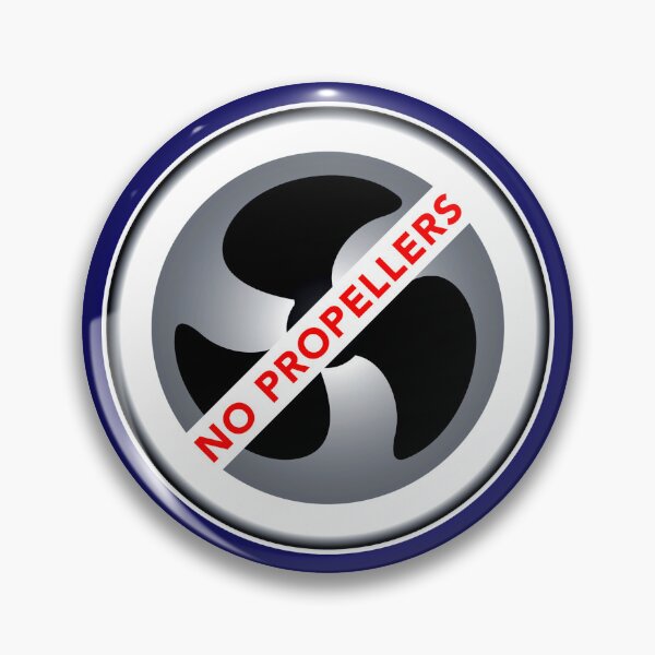 Item preview, No Propellers Sign Decal No Wake Zone designed and sold by ChristinasMess.
