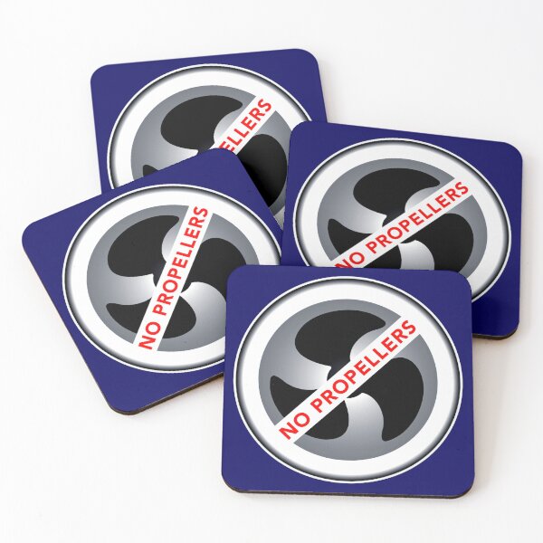 Item preview, No Propellers Sign Decal No Wake Zone designed and sold by ChristinasMess.