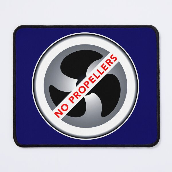 Item preview, No Propellers Sign Decal No Wake Zone designed and sold by ChristinasMess.