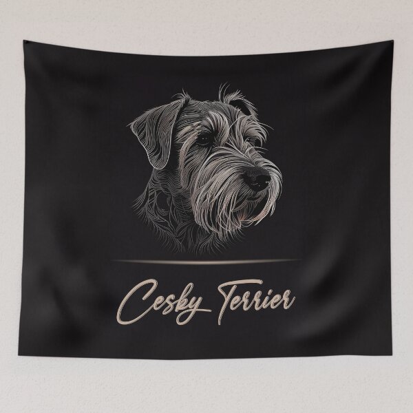Item preview, Elegant Cesky Terrier designed and sold by Best-Breeds.