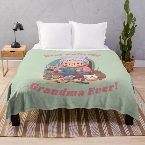 Item preview, best knitting grandma ever designed and sold by printiesart.