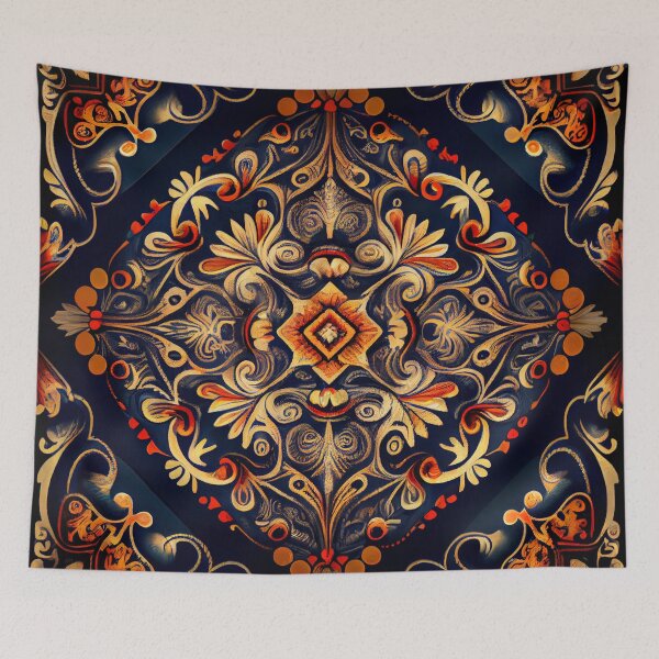 Item preview, Aggressive Traditional Pattern Digital Painting designed and sold by CodeAndColors.